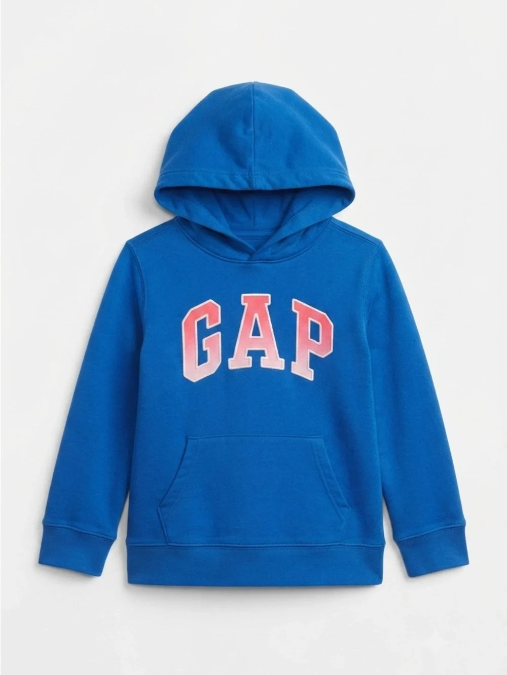 GAP Kids Large Vibrant Blue Graphic Hoodie Sweatshirt | Large